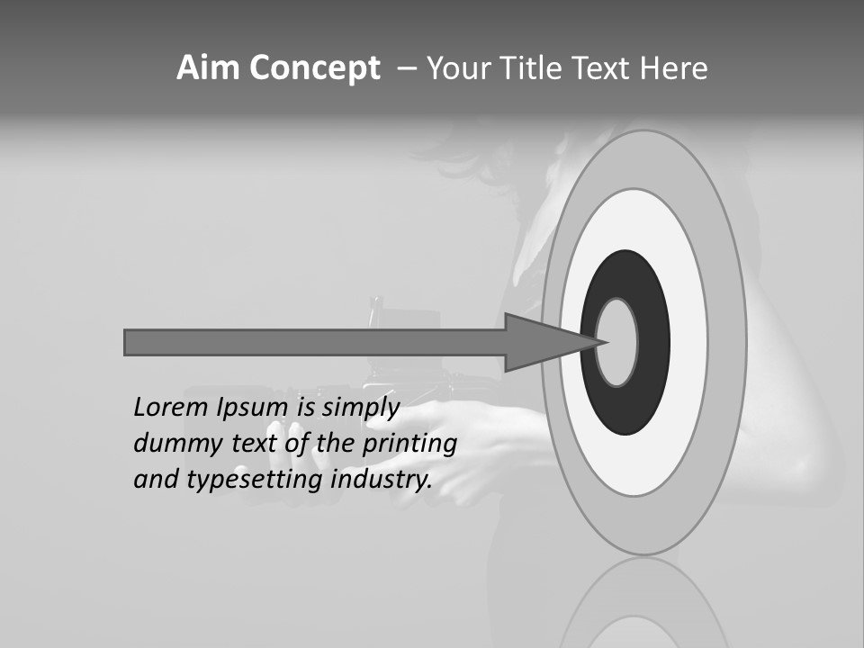 Woman Lovely Camera PowerPoint Template