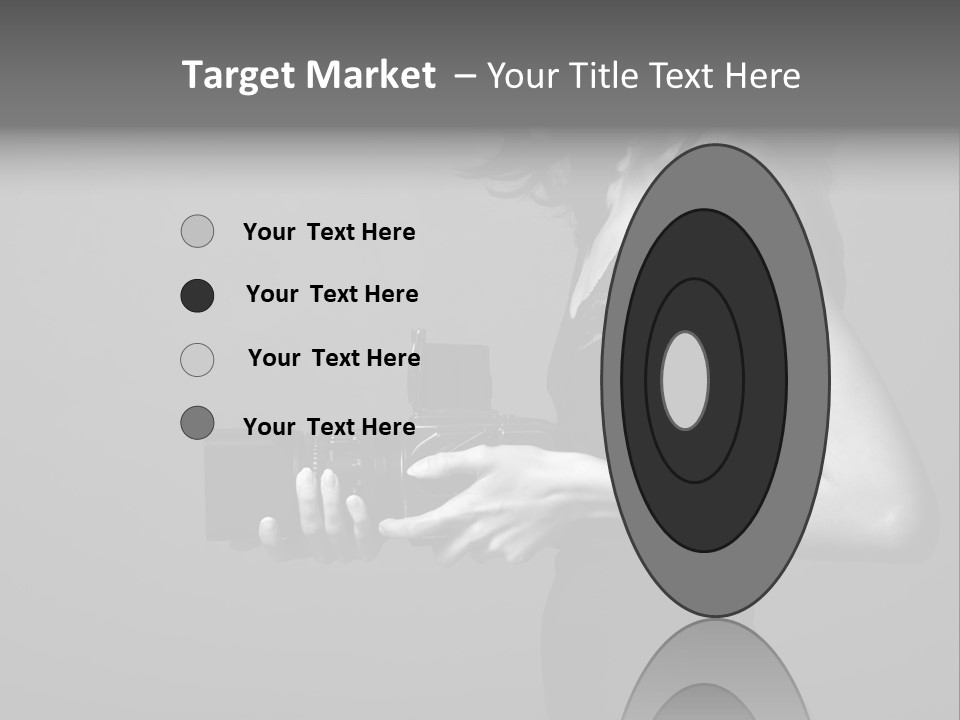 Woman Lovely Camera PowerPoint Template