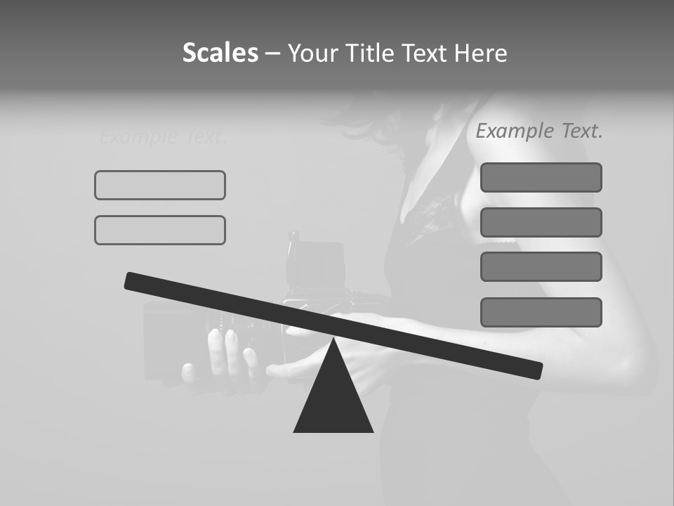 Woman Lovely Camera PowerPoint Template