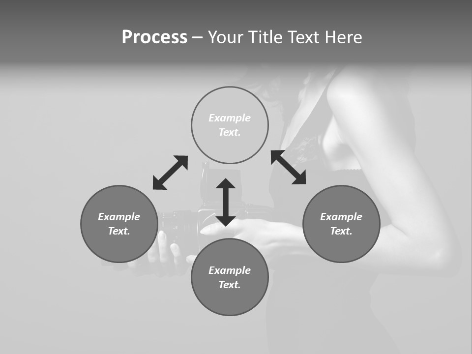 Woman Lovely Camera PowerPoint Template