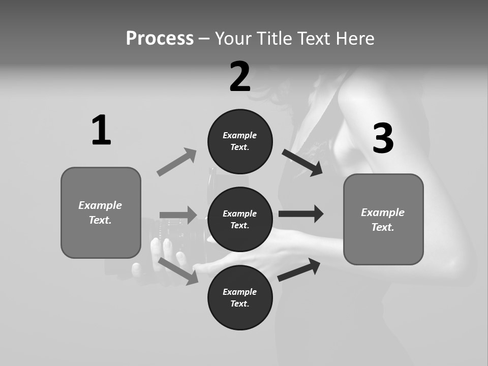 Woman Lovely Camera PowerPoint Template