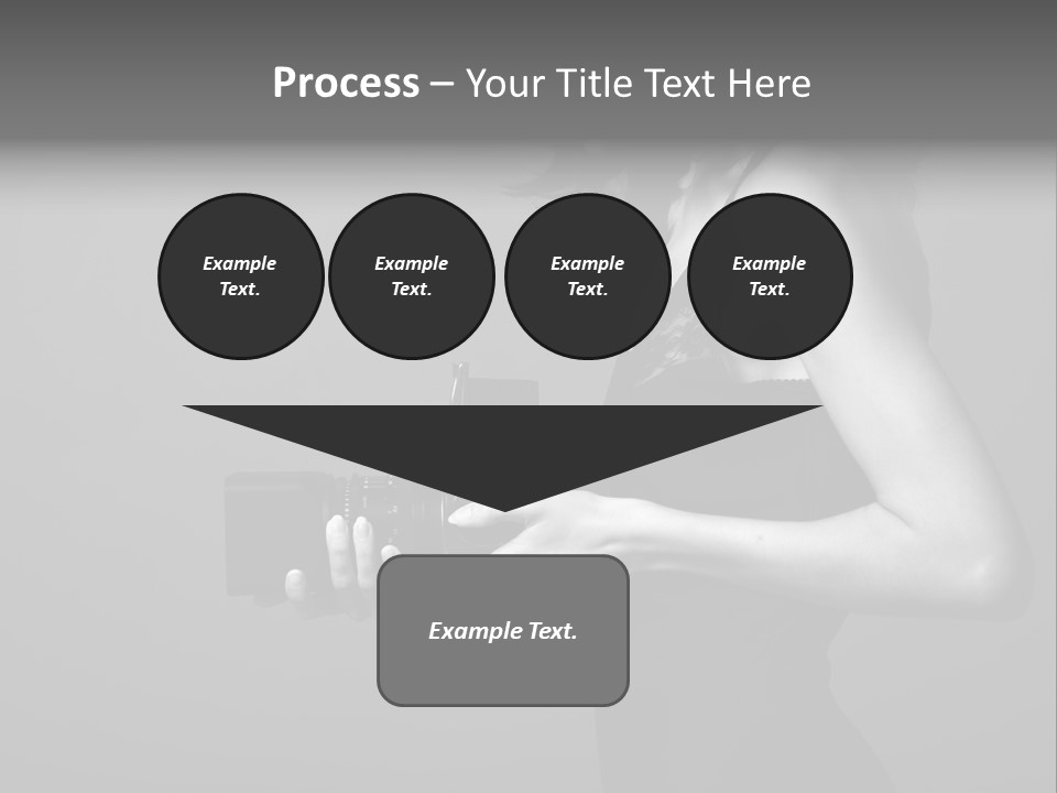 Woman Lovely Camera PowerPoint Template