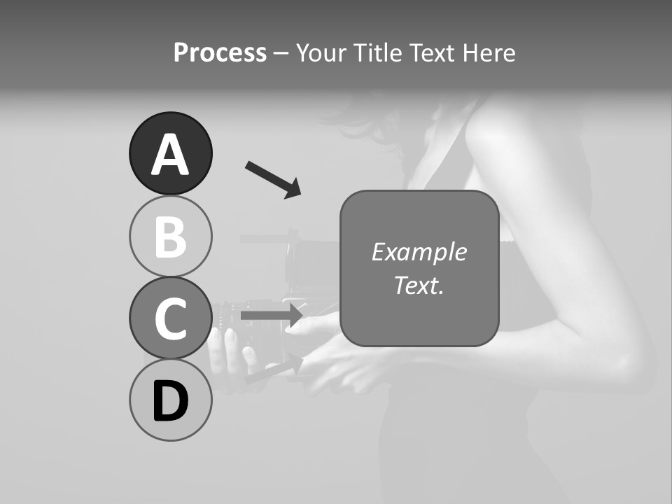 Woman Lovely Camera PowerPoint Template