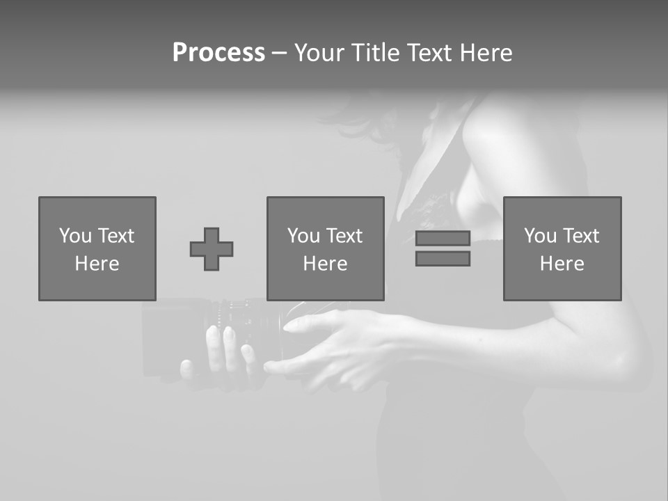 Woman Lovely Camera PowerPoint Template
