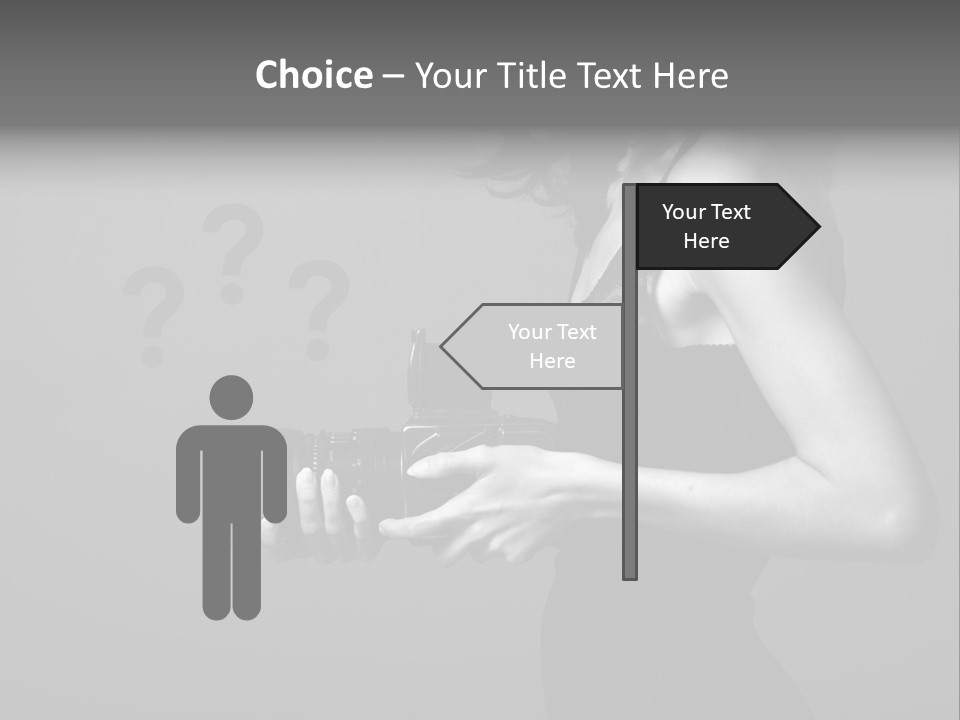 Woman Lovely Camera PowerPoint Template