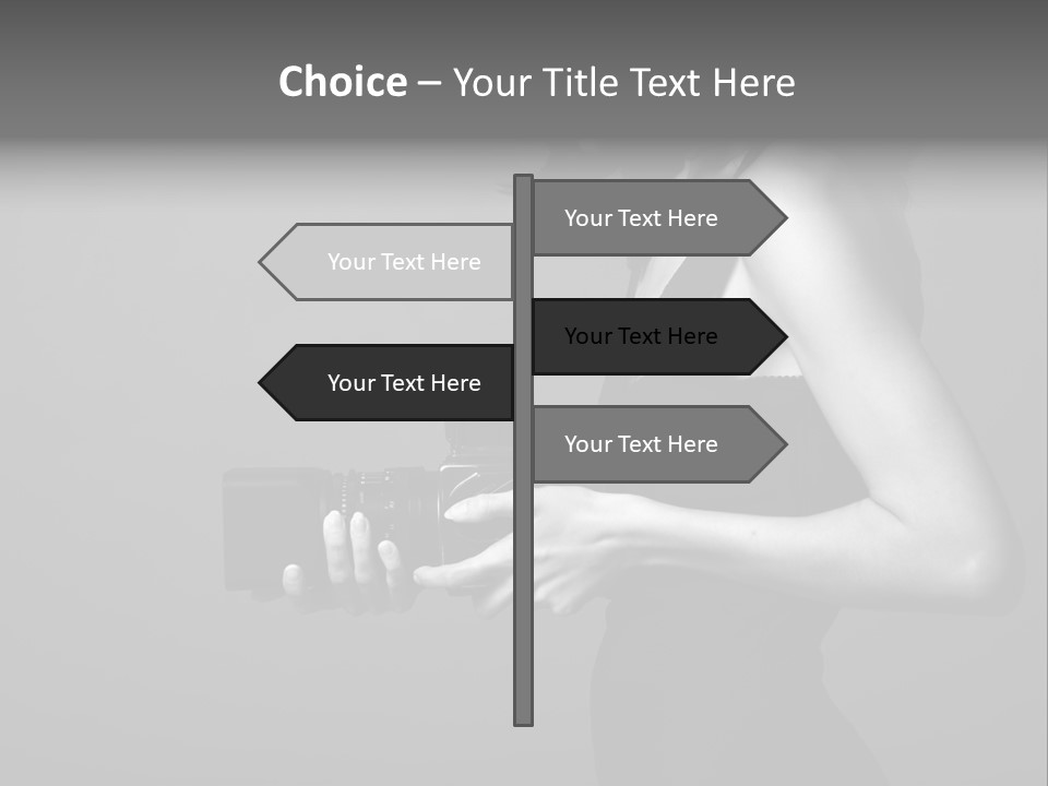 Woman Lovely Camera PowerPoint Template