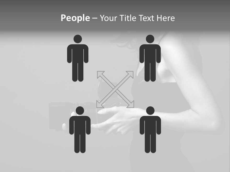 Woman Lovely Camera PowerPoint Template