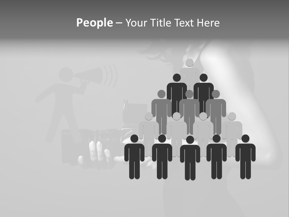 Woman Lovely Camera PowerPoint Template