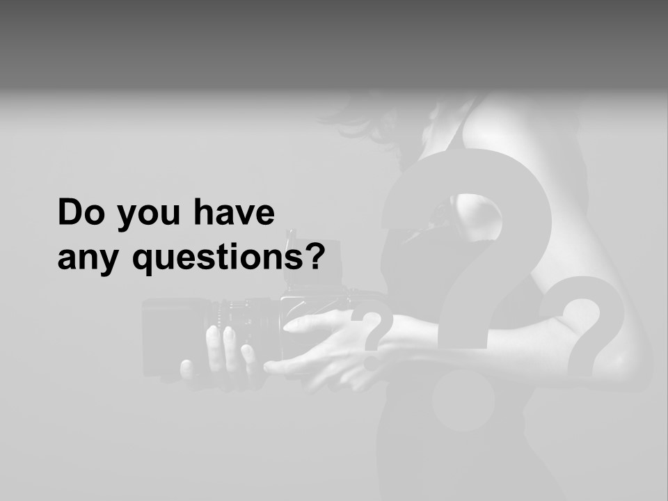 Woman Lovely Camera PowerPoint Template