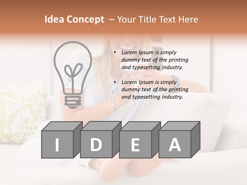 Portrait Young House PowerPoint Template