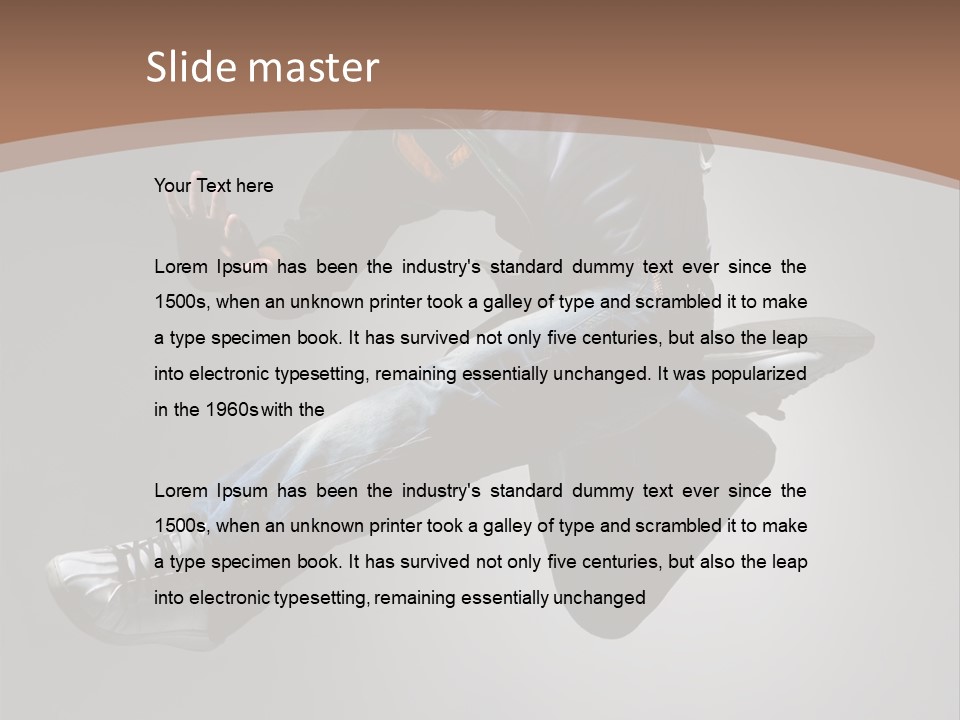 Exercising Elegance Male PowerPoint Template