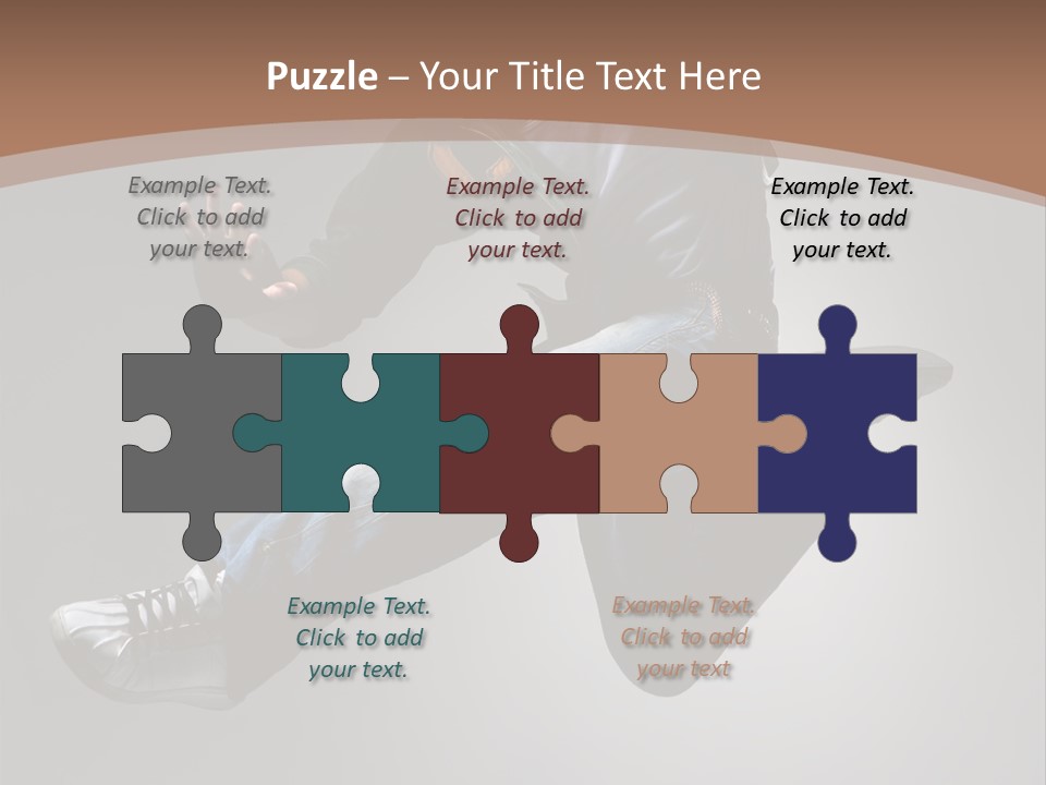 Exercising Elegance Male PowerPoint Template