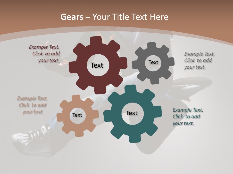 Exercising Elegance Male PowerPoint Template