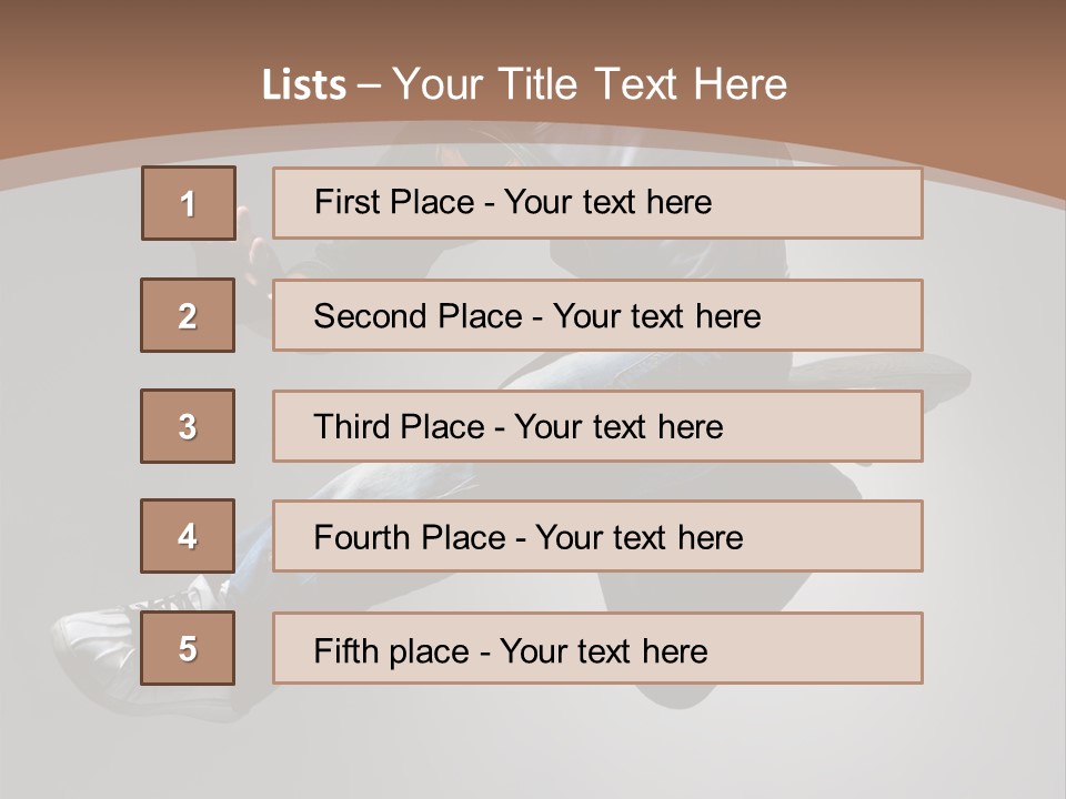 Exercising Elegance Male PowerPoint Template