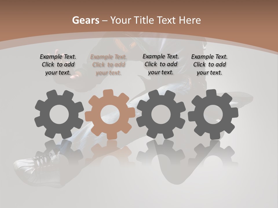 Exercising Elegance Male PowerPoint Template