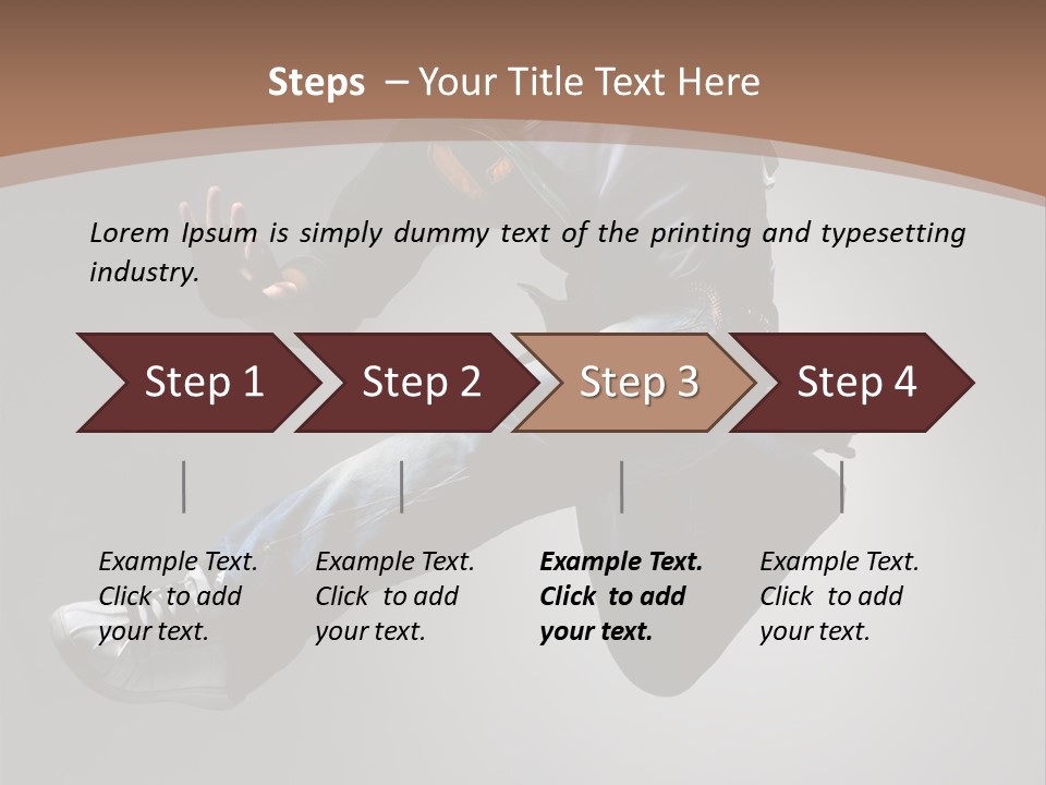 Exercising Elegance Male PowerPoint Template