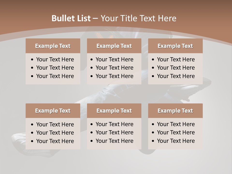 Exercising Elegance Male PowerPoint Template