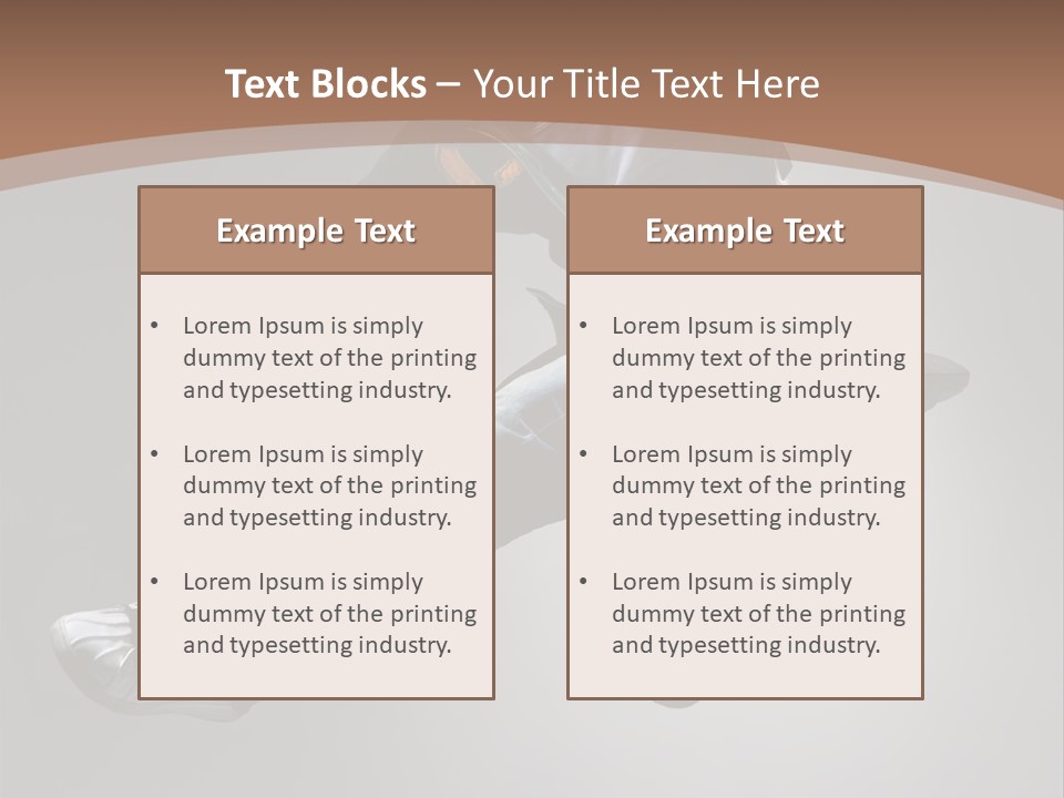 Exercising Elegance Male PowerPoint Template