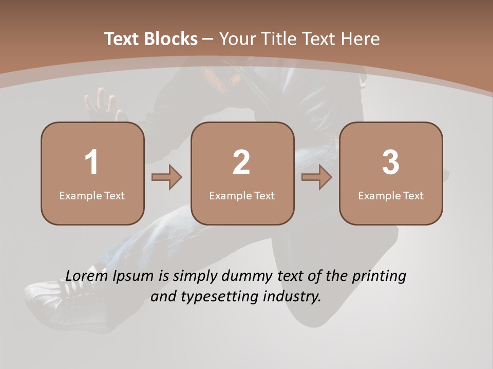 Exercising Elegance Male PowerPoint Template