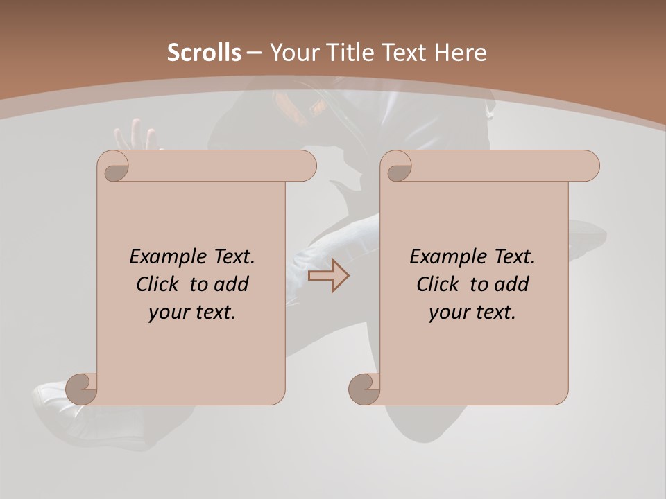 Exercising Elegance Male PowerPoint Template