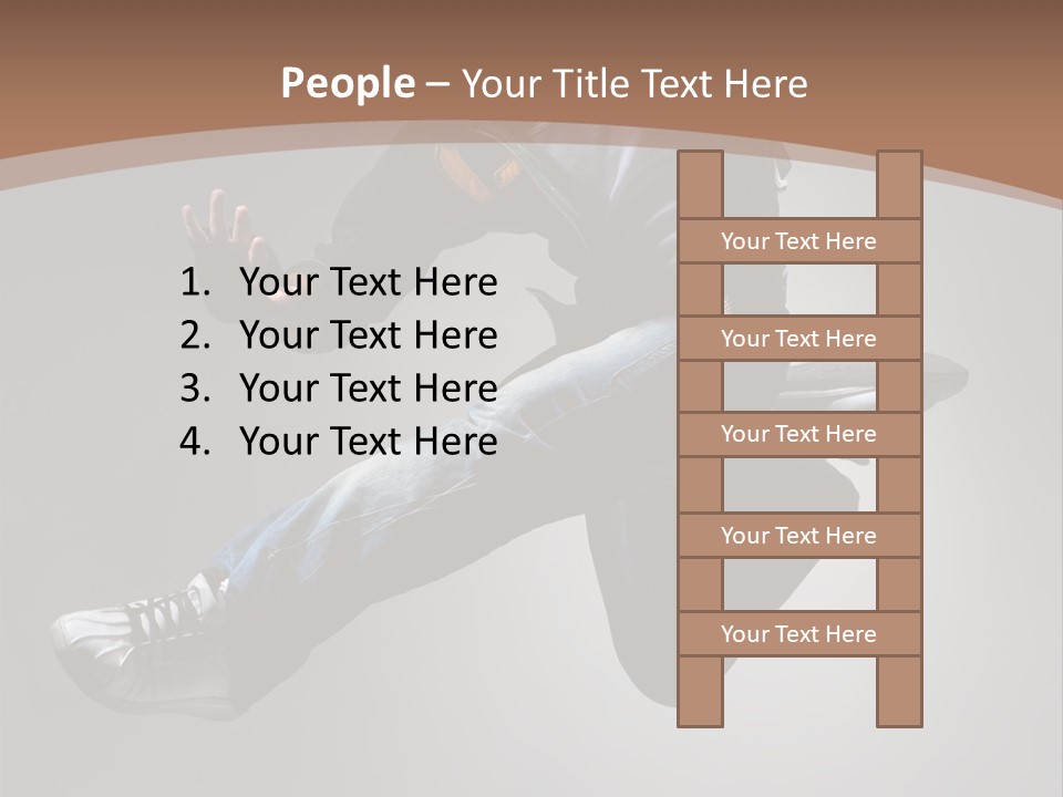 Exercising Elegance Male PowerPoint Template