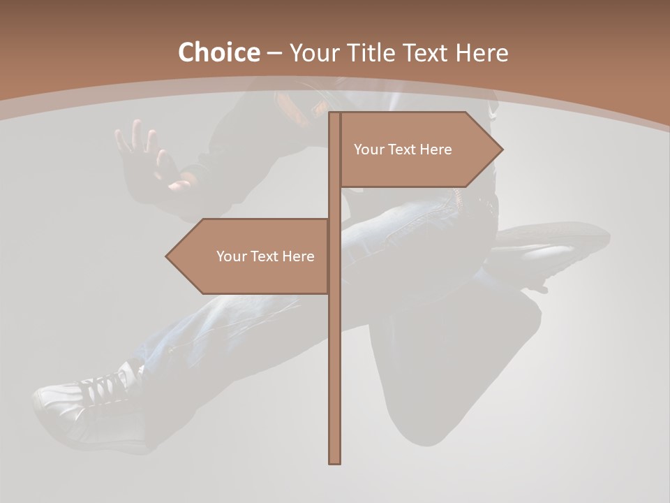 Exercising Elegance Male PowerPoint Template