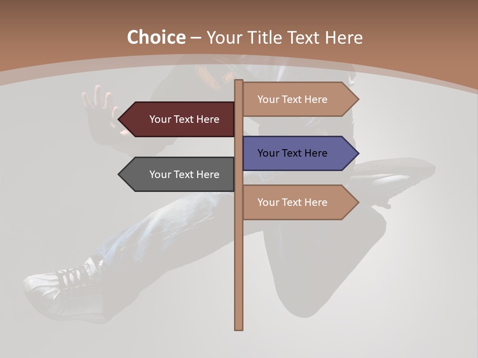 Exercising Elegance Male PowerPoint Template