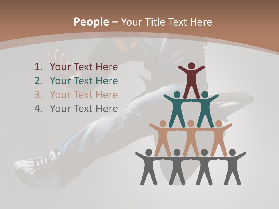 Exercising Elegance Male PowerPoint Template