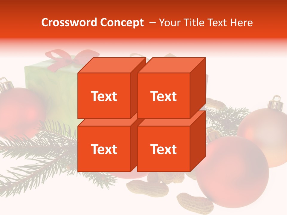 Gift Package Bow PowerPoint Template