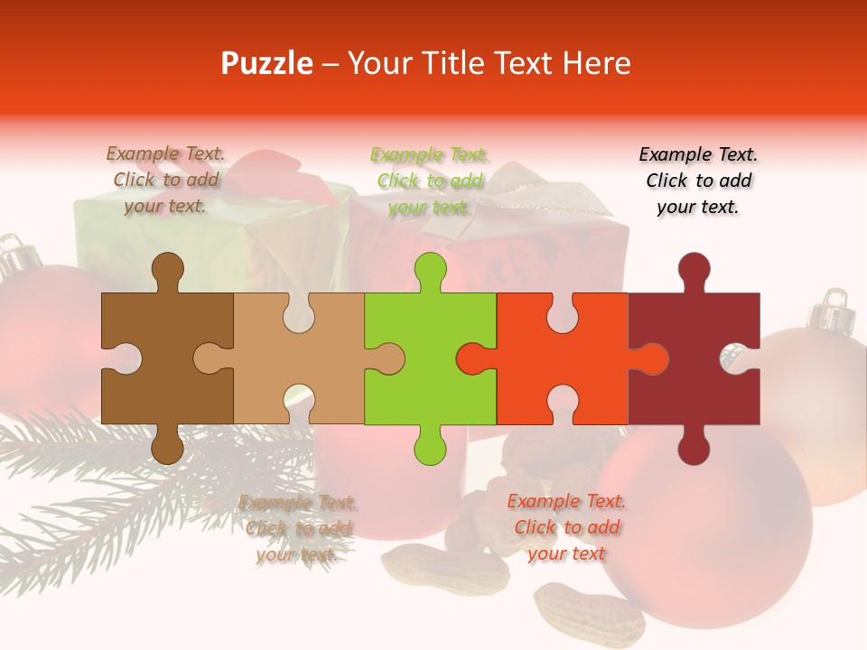 Gift Package Bow PowerPoint Template