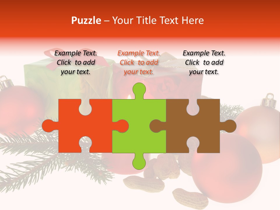 Gift Package Bow PowerPoint Template