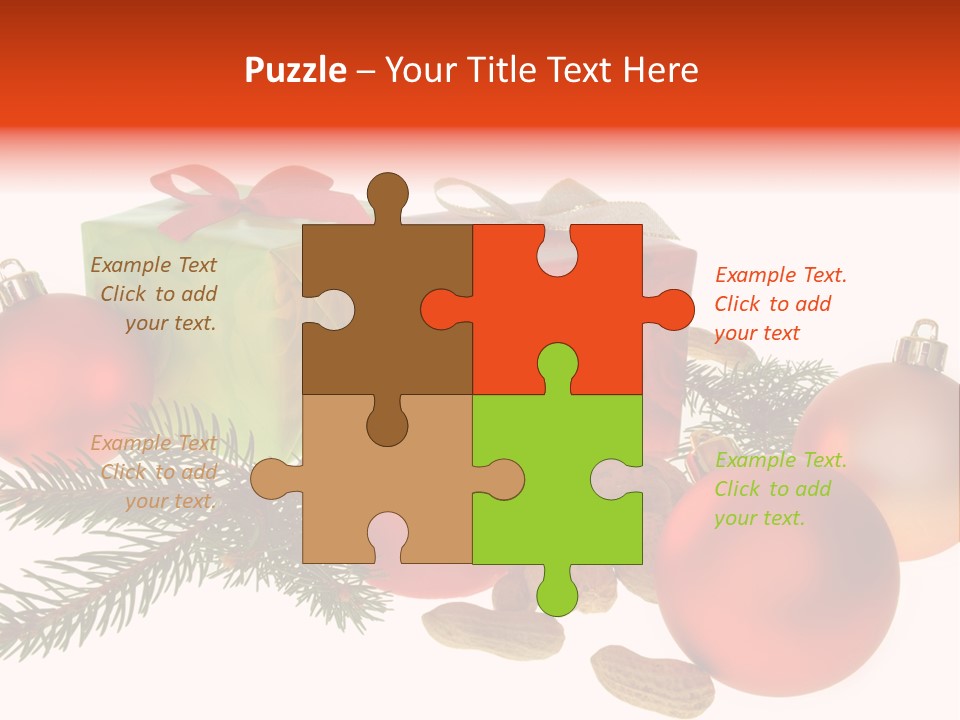 Gift Package Bow PowerPoint Template