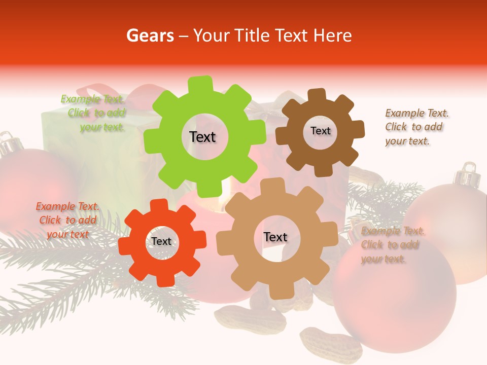 Gift Package Bow PowerPoint Template