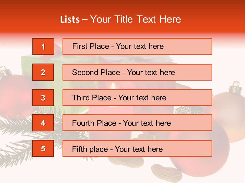 Gift Package Bow PowerPoint Template