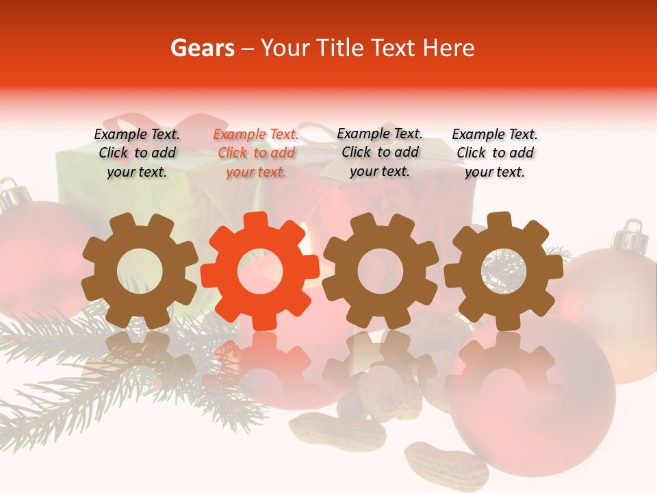 Gift Package Bow PowerPoint Template