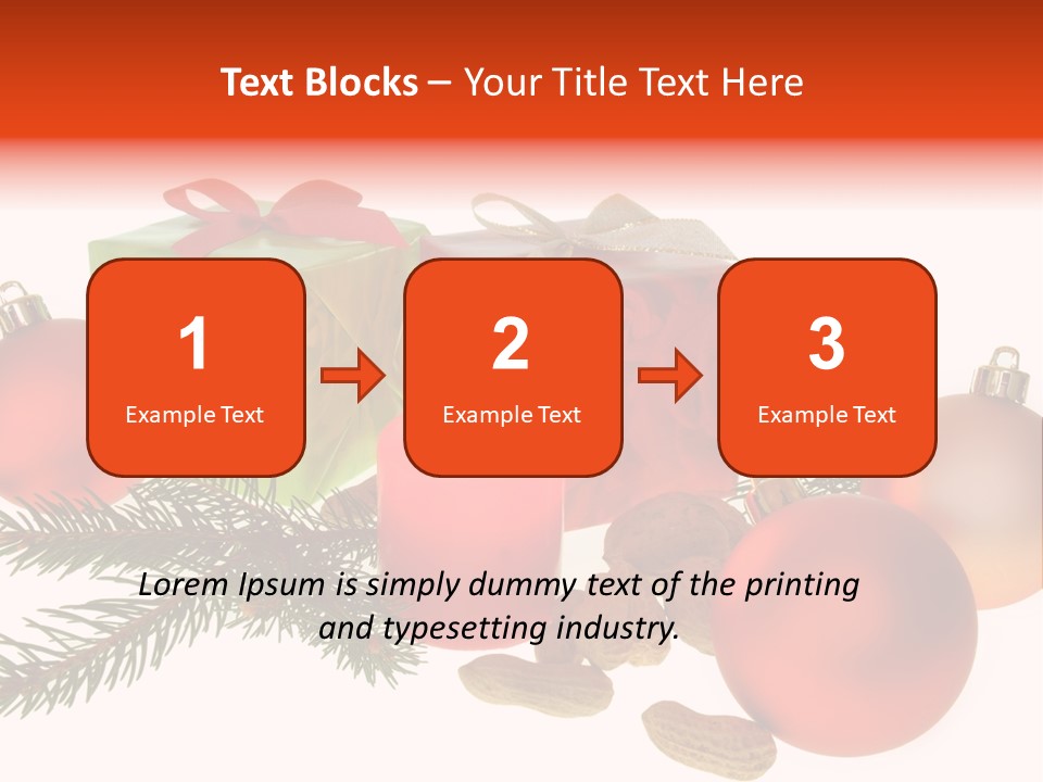 Gift Package Bow PowerPoint Template