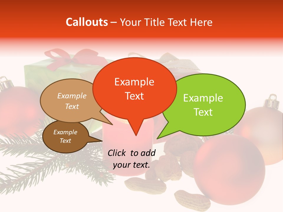 Gift Package Bow PowerPoint Template