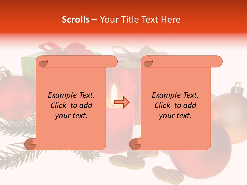 Gift Package Bow PowerPoint Template
