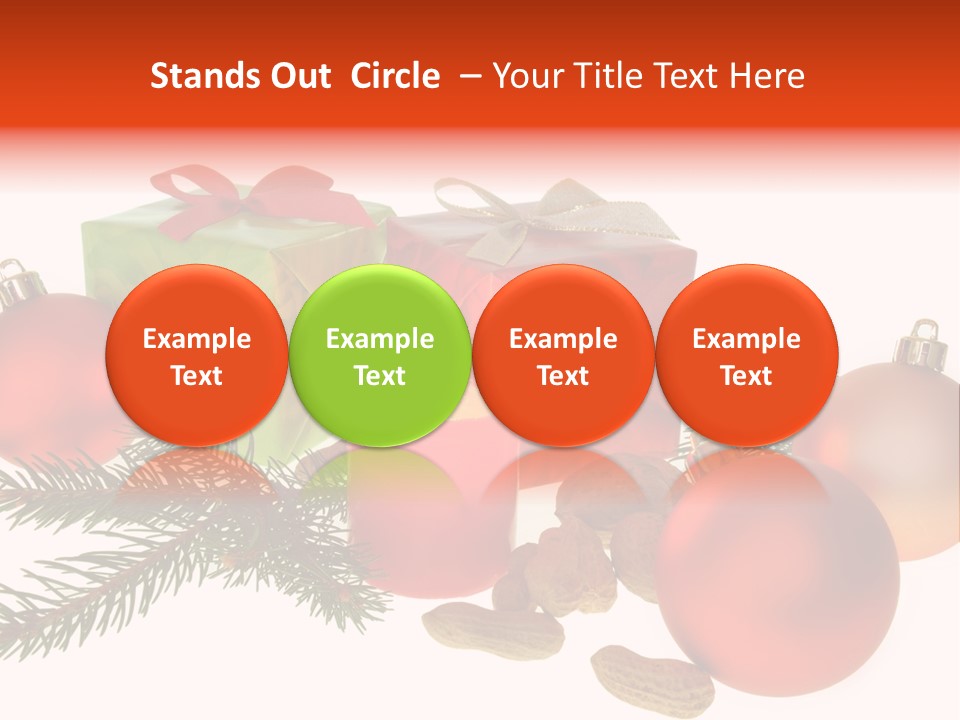 Gift Package Bow PowerPoint Template