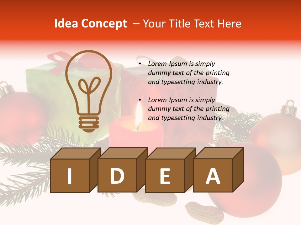 Gift Package Bow PowerPoint Template