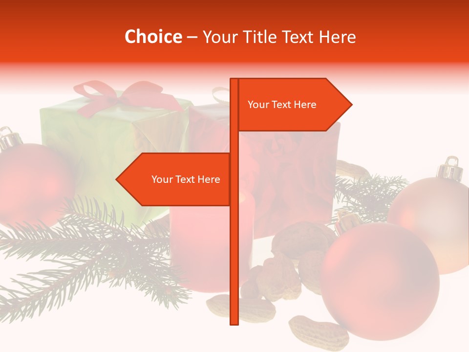 Gift Package Bow PowerPoint Template