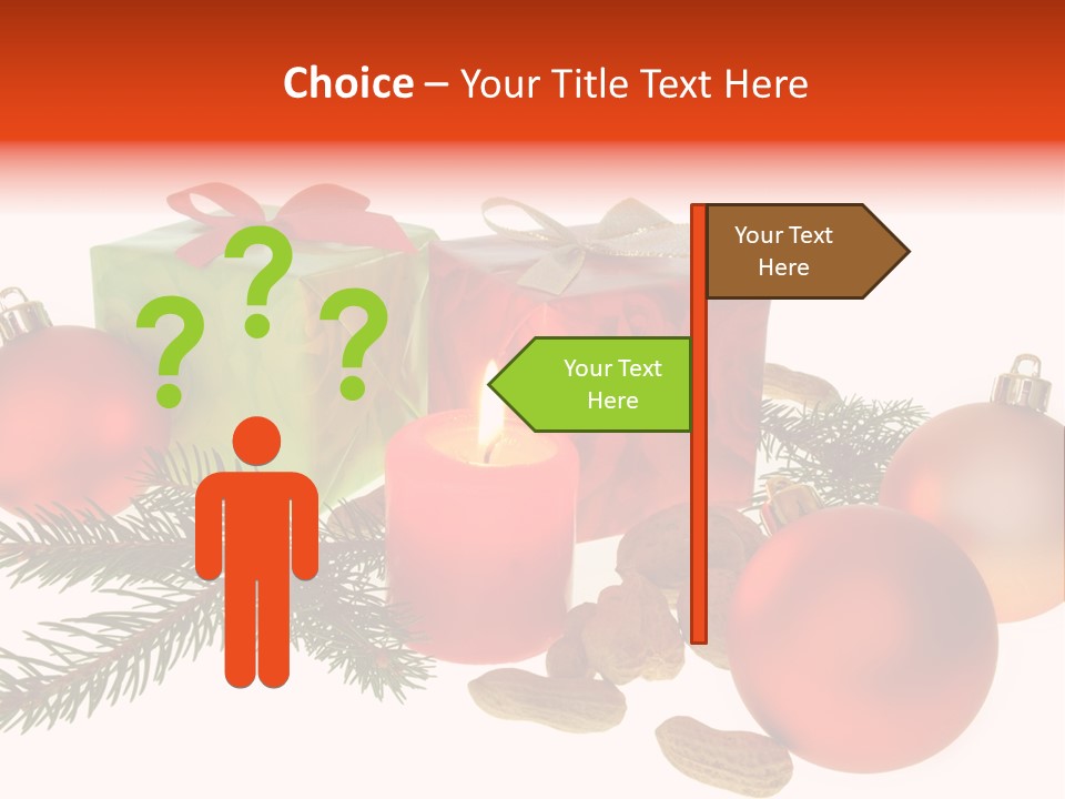 Gift Package Bow PowerPoint Template