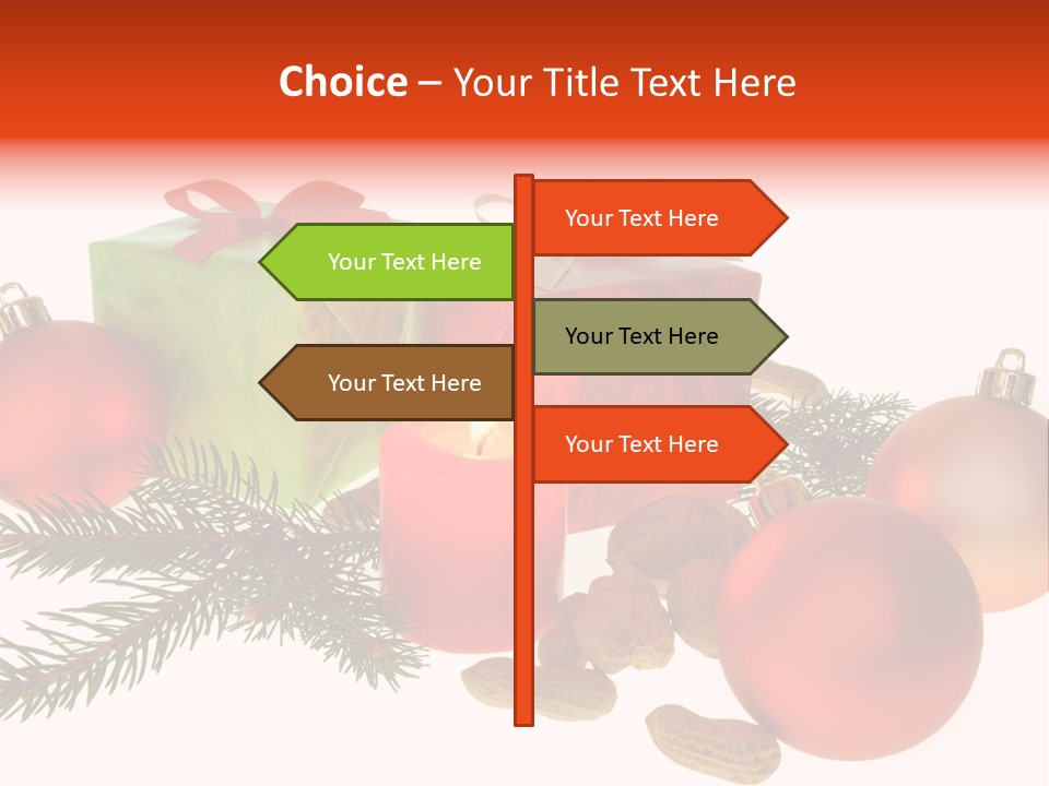 Gift Package Bow PowerPoint Template