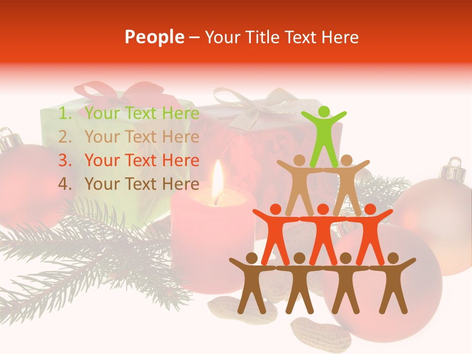 Gift Package Bow PowerPoint Template