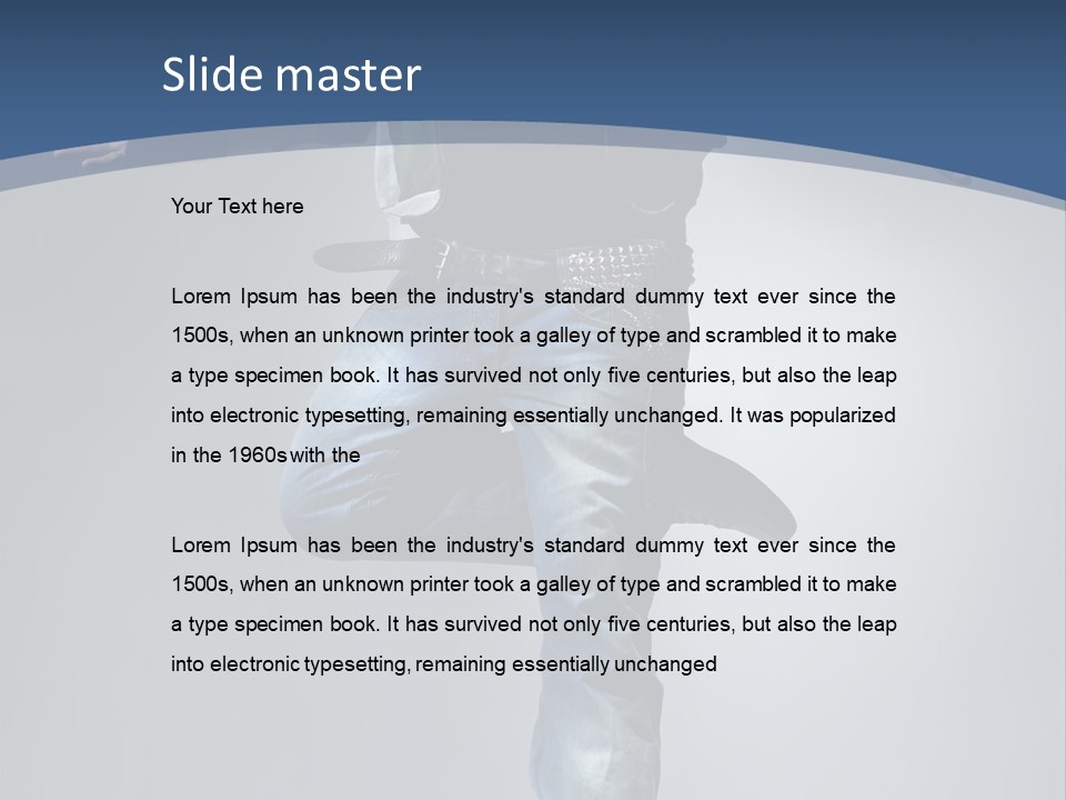 Complicated Action Leap PowerPoint Template