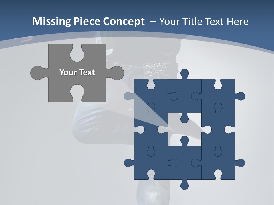 Complicated Action Leap PowerPoint Template