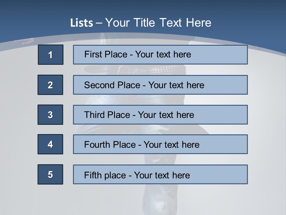 Complicated Action Leap PowerPoint Template