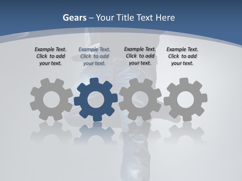 Complicated Action Leap PowerPoint Template