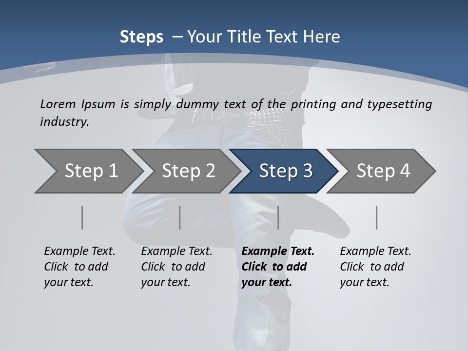 Complicated Action Leap PowerPoint Template