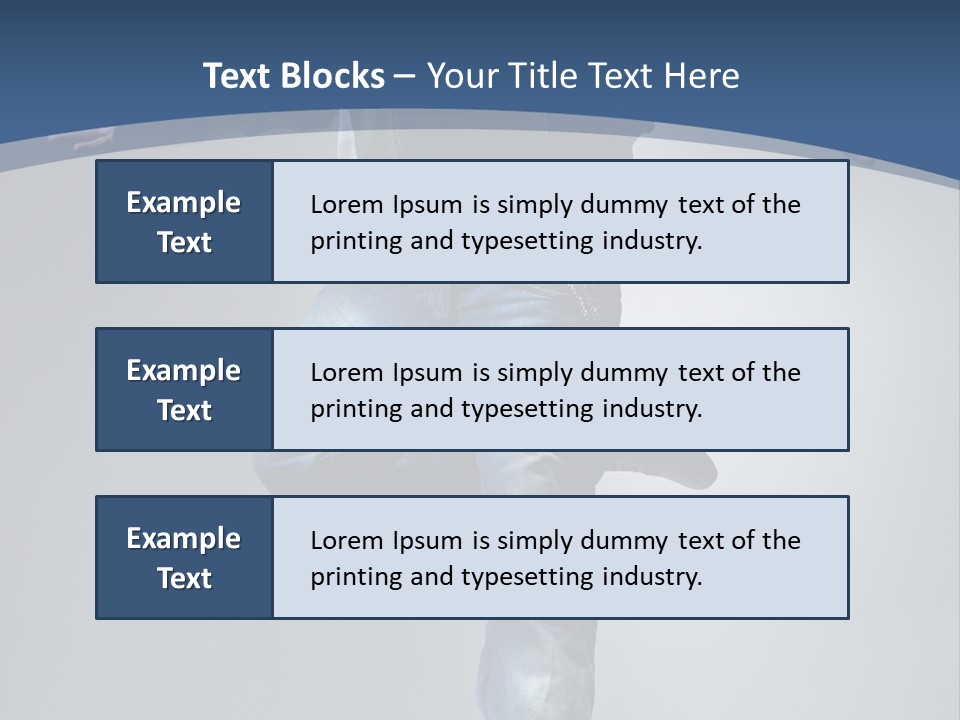 Complicated Action Leap PowerPoint Template